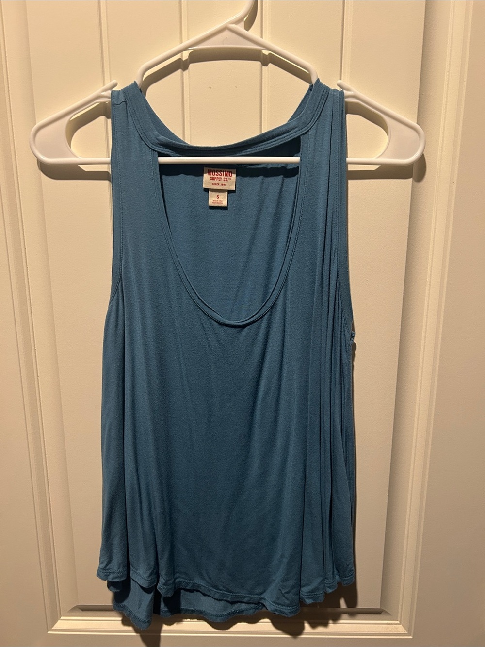 Mossimo Supply Co. Dusty Blue Scoop Neck Tank